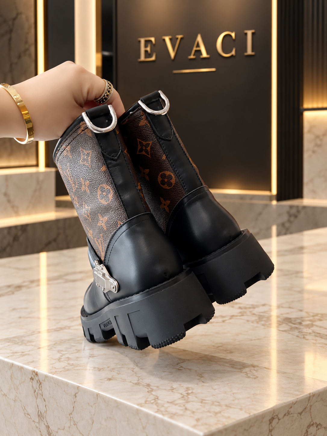 LV Beaubourg Chelsea Ankle Boot Black