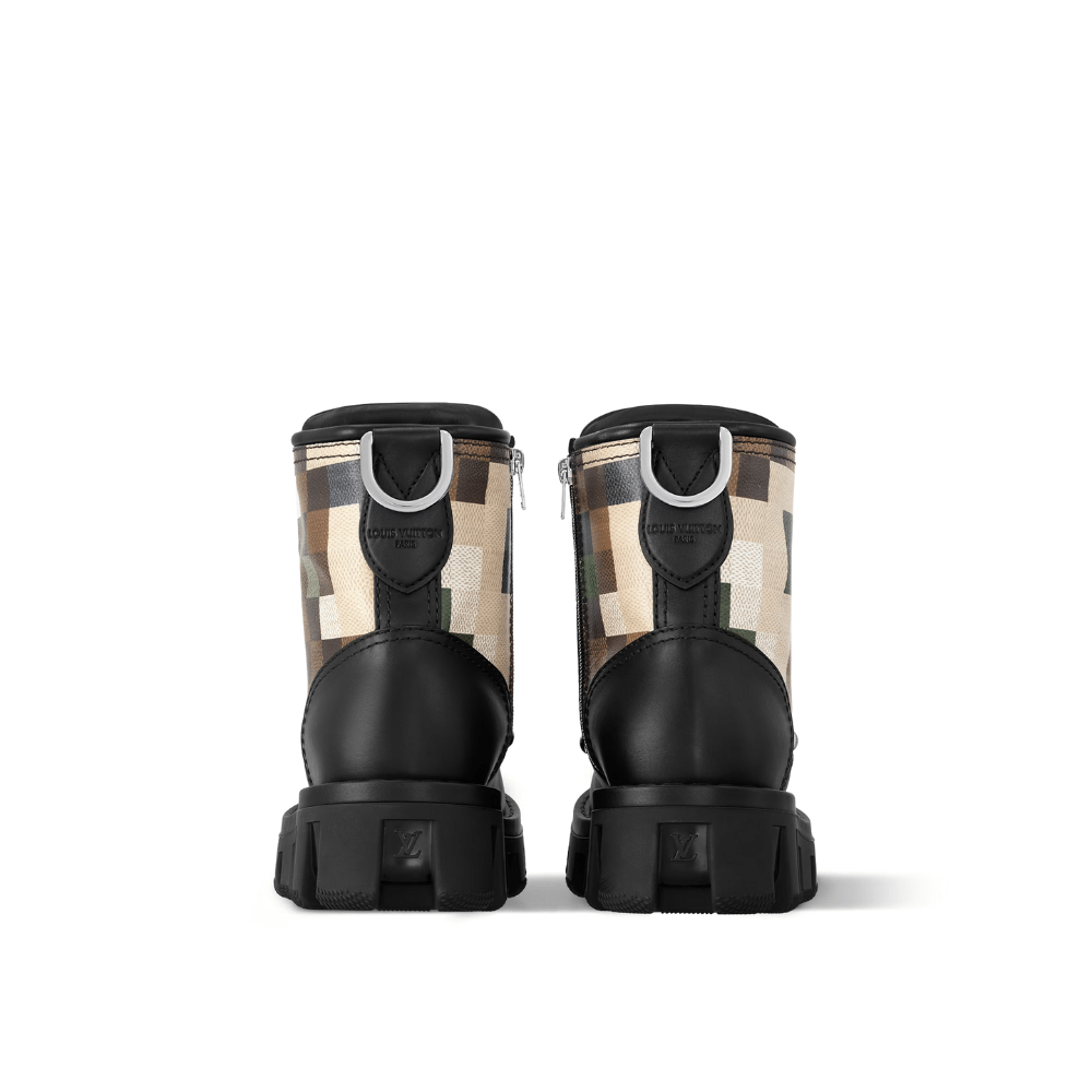 LV Checker Combat Boot