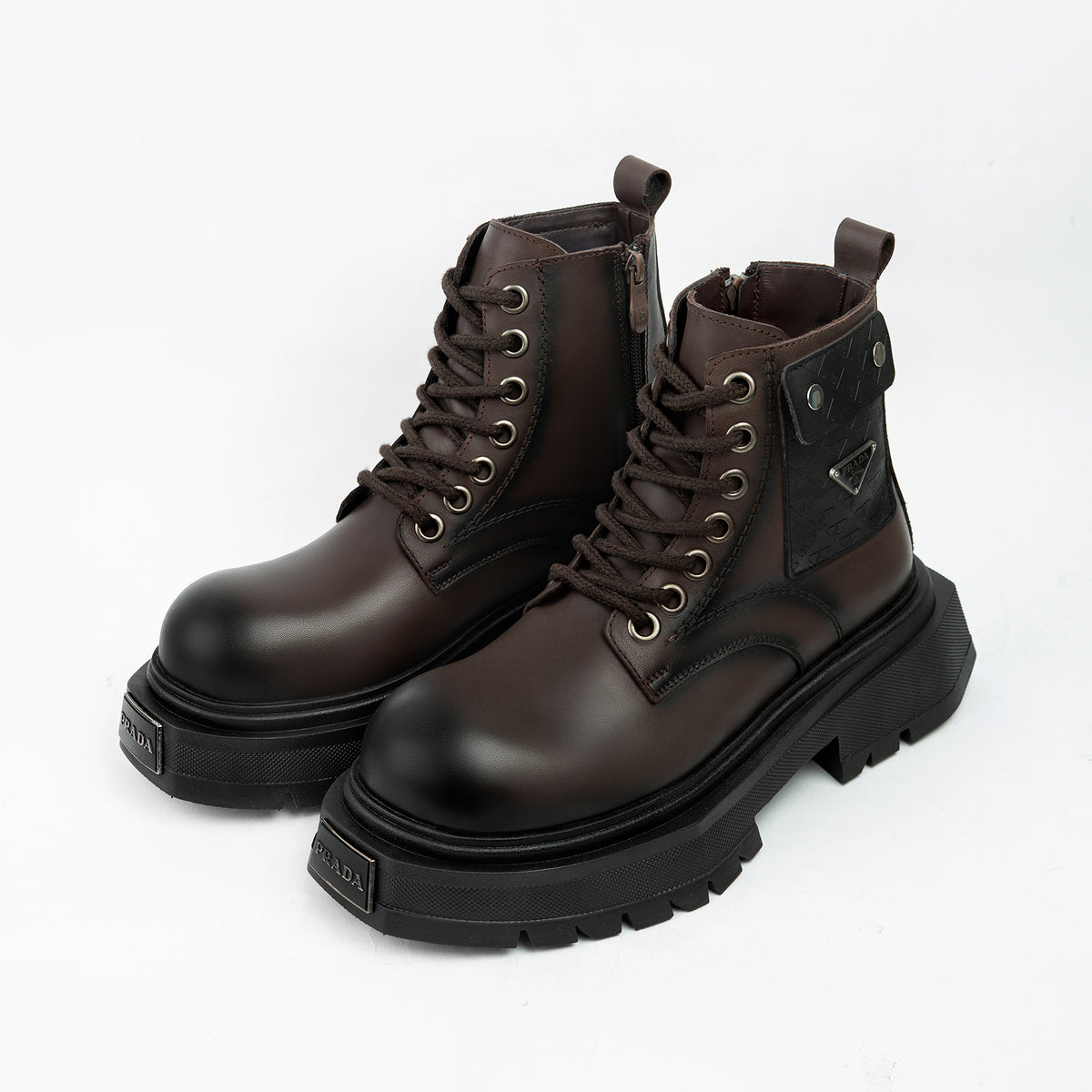 EVACI TITAN — Brown Combat Boots