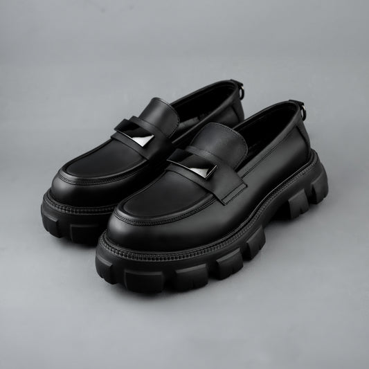 EVACI Black Loafer